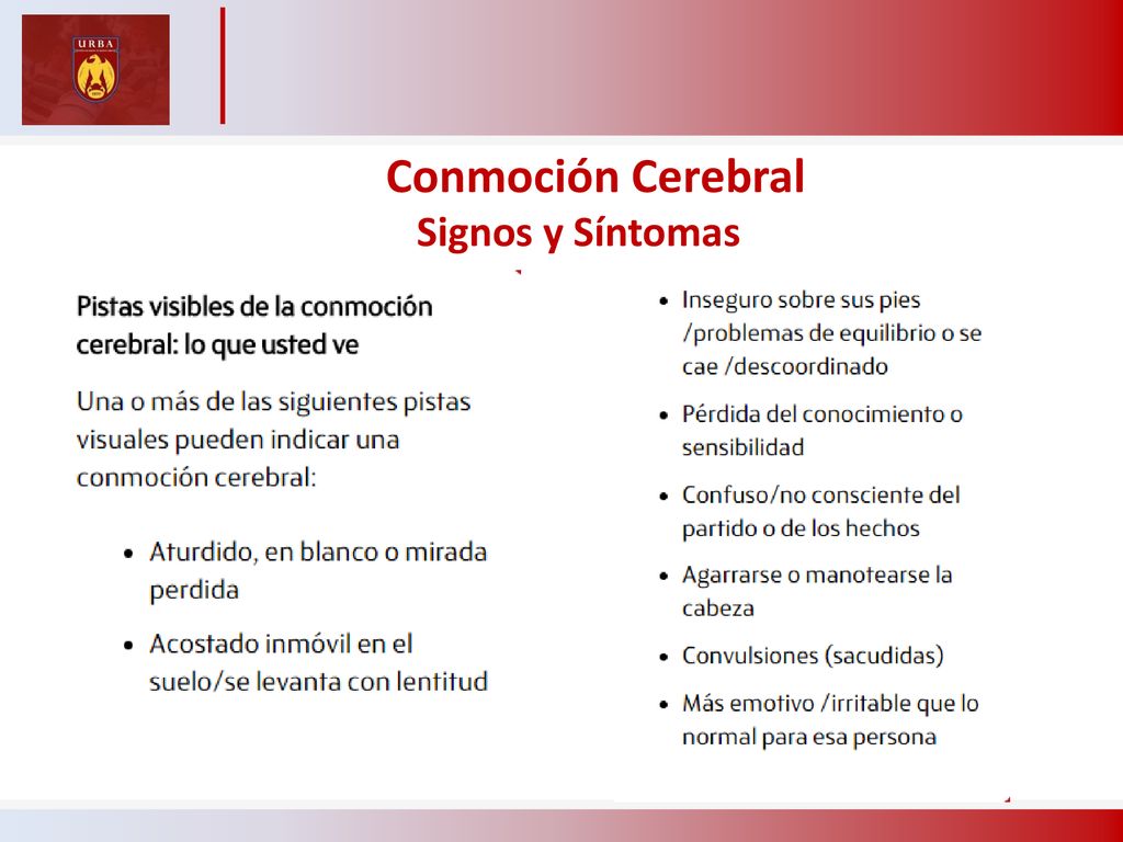 Presión en la cabeza por conmoción cerebral Presión en la cabeza por conmoción cerebral